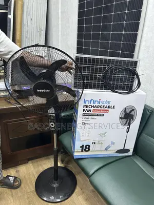 18 Inches Infini Solar Rechargeable Fan With Panel
