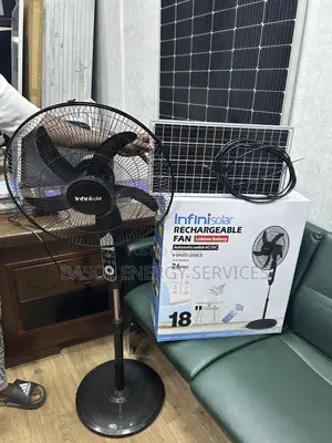 18 Inches Infini Solar Rechargeable Fan With Panel