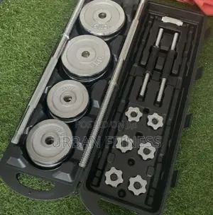 50kg Adjustable Chrome Dumbbell Box