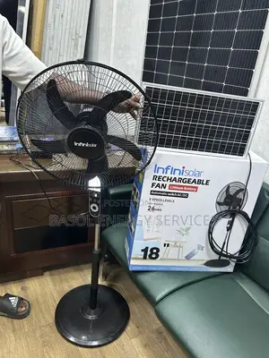 18inches Infini Solar Rechargeable Fan With Panel