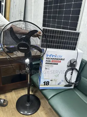 18inches Infini Solar Rechargeable Fan With Panel