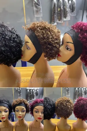 Human Hair Curl Skull Wig