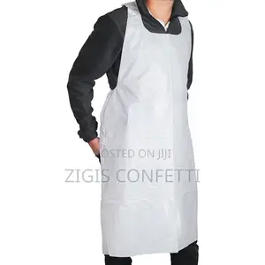 Disposable White Aprons ( Pack Of 10 )
