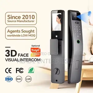 Palm 3d Face Recognition Smart Lock With Camera 2 Way Audio Tuya