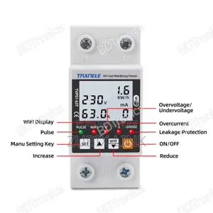 Wifi Smart Multi-Function Protector Energy Meter