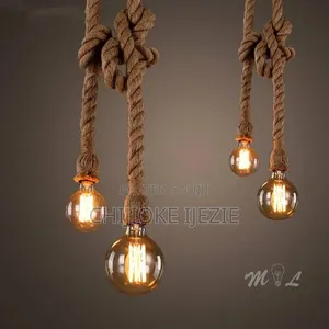 Rope Drooping Light With Bulb