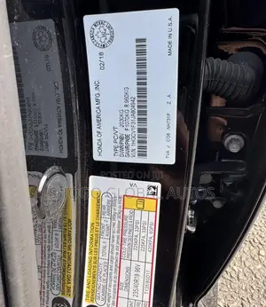 Honda Accord 2018 Black