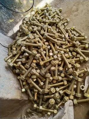 Stud Bolt and Nut Zinc Bicromate Plated
