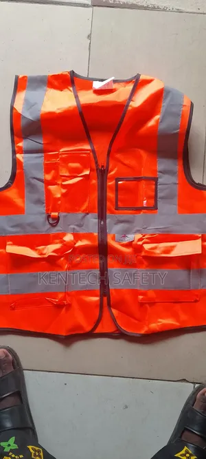 Safety Pocket Jacket For Engineers Orange Color