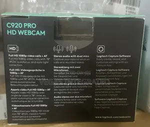 Logitech C920x Hd Pro Pc Webcam