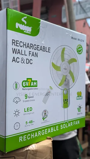 Iwin Energy Rechargeable Wall Fan (Model: Iw-2216)