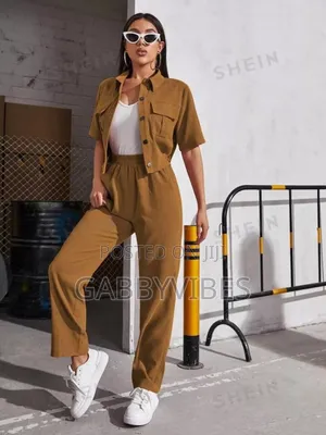 Corduroy Flap Pocket for Ladies