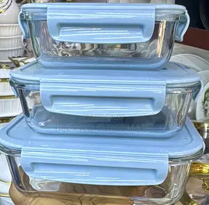 3 PCS Glass Store Bowl