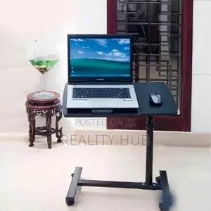 Adjustable Rolling Laptop Desk - Adjustable Height180° Tiltable Laptop