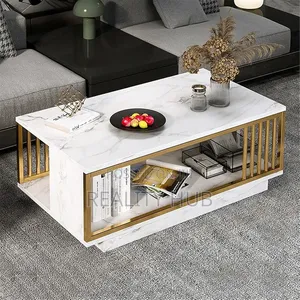 Hczion - Coffee Table for the Living Room at Home, White 10cm by 100cm