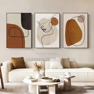 1/3pcs Line Wall Art Posters Canvas Abstract Artwork