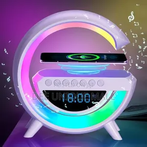 Multifunction Led Lamp, Clock, Wireless Charger, Bluetooth Speaker