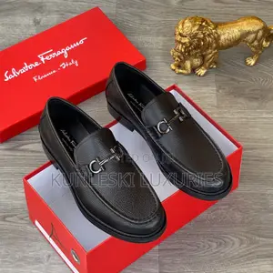 Original Salvatore Ferragamo Loafers Shoes for Men in 2 Colors