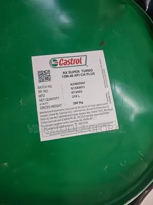 Castrol Rx Super Turbo 15w-40 Api C14 Plus 210l Drum