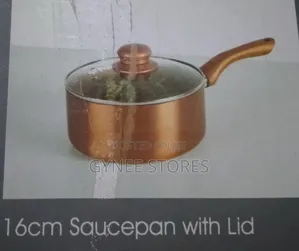 16cm Copper Saucepan With Lid