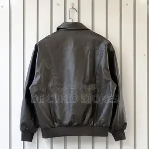 Retro Bomber Leather Jacket