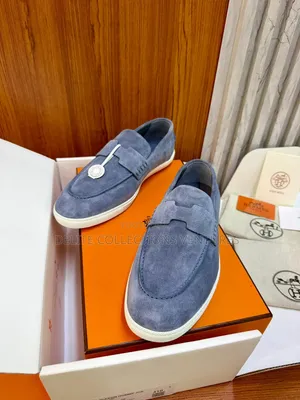 Luxury Update  
Original Hermes Job Loafers in Suede.