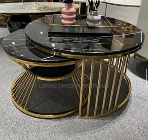Marble Top 2in1 Center Table Set