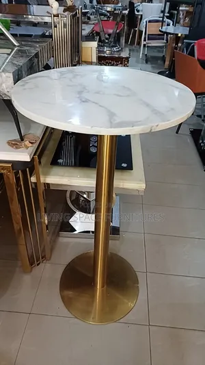 Marble Top High Bar Table