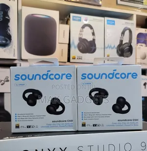 Soundcore C50i Open Ear Earbuds,Clip-on Headphones Over Standard,Black
