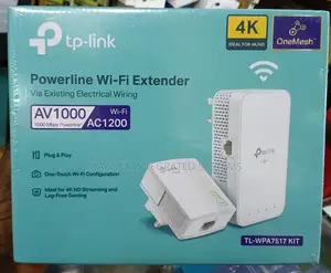 Tp-Link Powerline Wi-Fi Extender Av1000 Ac1200 Tl-Wpa7517 Kit