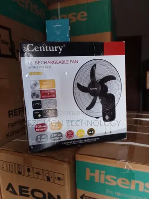 Touch Tilt Neck Century 18inch Rechargeable Wall Fan