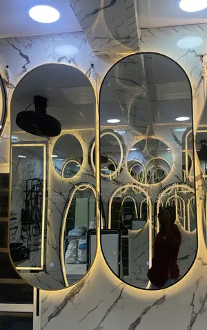 Black and Gold Frame Led Mirrors