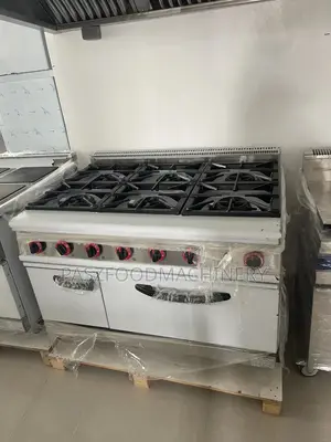 Commercial Industrial 6 Burner Cooker With Oven