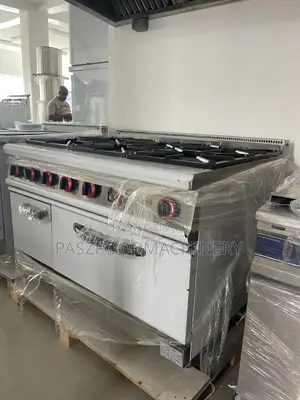 Commercial Industrial 6 Burner Cooker With Oven