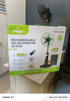 Iwin Rechargeable 18-Inch Fan With Ac/Dc Mode Iw-8918