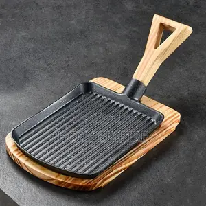 Rectangular Thickened Cast Iron Plate Baking Grilled Fish Plate,