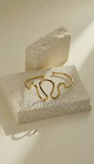 Elegant Gold Stainless Steel Bangle – Timeless Luxury