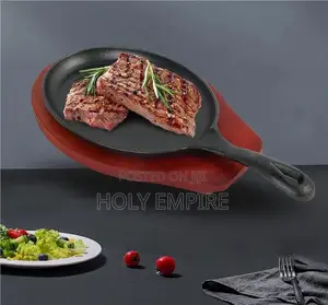 Cast Iron Pot Uncoated Pan Oval Frying Pan Fish Plate