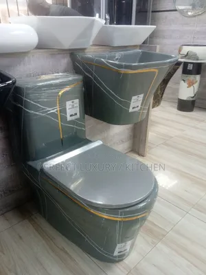 Quality Gray and Black Rockford England Water Closet 