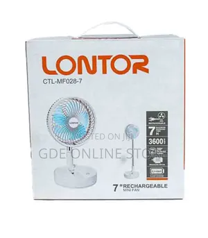 Lontor 7inch Rechargeable Table Fan
