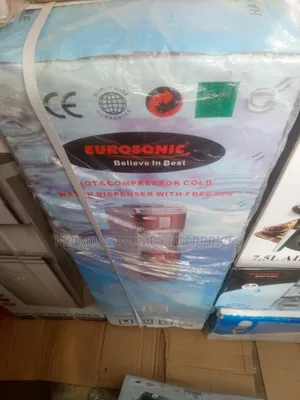 Eurosonic Water Dispenser With Fridge and 3 Nozzle
