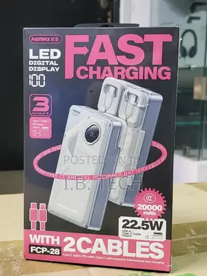 Remax 20000mah With Led Digital Display 22.5w Fast Charging Power Bank