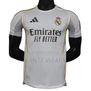 Adidas Real Madrid Player Grade 2025/2026 Home Jersey