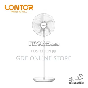 Lontor 16inch Rechargeable Ac Standing Fan