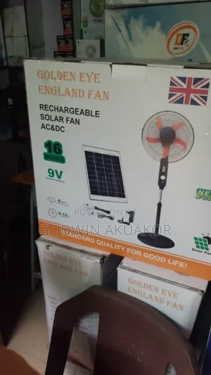 16 Inches Recharge Golden Eye England Fan