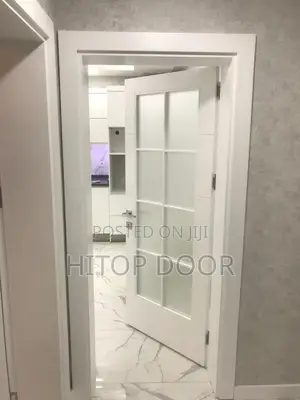 Modern HDF French Door With Frame and Architrave