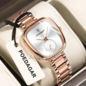 High Quality Poedagar Female Wrist Watch - Silver