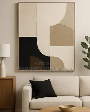 Abstract Geometric Line Canvas Artwork