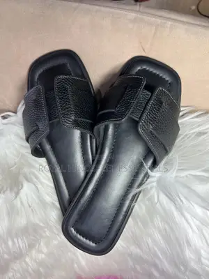 Original Black Leather Slippers