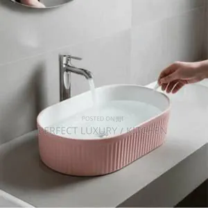 Quality Pink Color Canter Top Basin